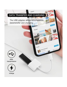 Adaptador Lightning a USB Hembra Apple OTG para iPhone/iPad 2