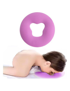 Almohada de Masaje Facial OULIGET de Silicona Morada 29x1.8cm