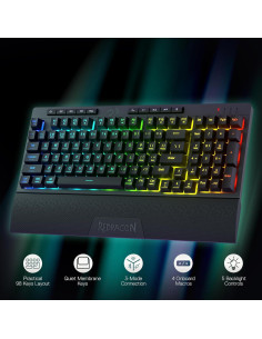 Teclado Gaming Inalámbrico Redragon K515 PRO 98 Teclas RGB 2