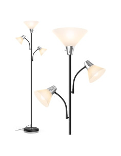 Lámpara de Pie LEPOWER 3 Luces LED Ajustables 3000K