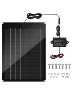 Cargador Solar Zuomeng 15W para Batería 12V Impermeable