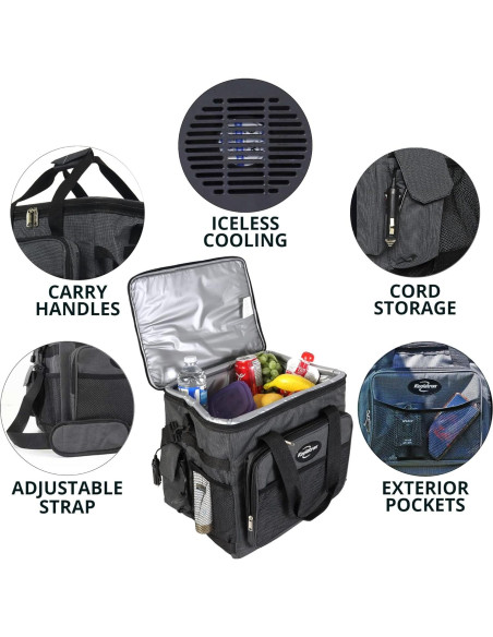 Koolatron Enfriador Portátil 25L 12V para Viajes y Camping