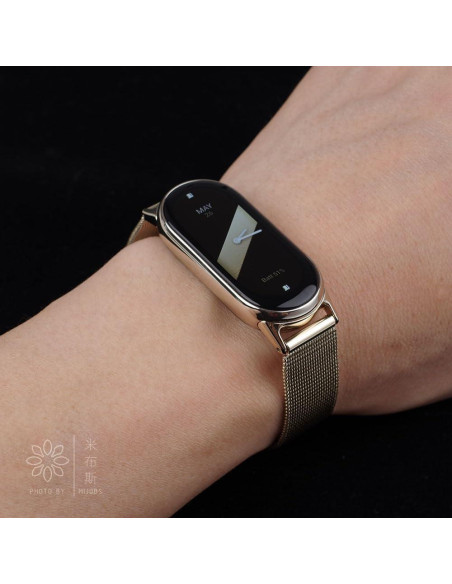 Correa MIJOBS para Xiaomi Mi Band 8 y 9 Acero Inoxidable