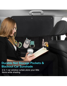 Sombra de Ventana Lateral Auto DIZA100 XP-7BK 2 Pcs 2