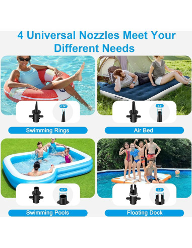 Bomba de Aire Eléctrica VOFiTNY 600W Inflar/Desinflar Rápido