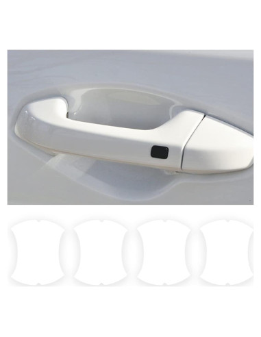 4 Piezas Protectores de Manijas de Puerta Blilo Transparente