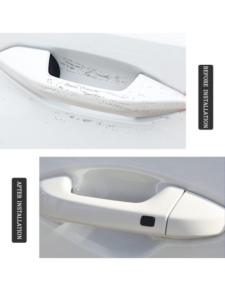 4 Piezas Protectores de Manijas de Puerta Blilo Transparente