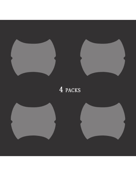 4 Piezas Protectores de Manijas de Puerta Blilo Transparente