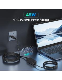 Cargador de Laptop HP 45W Adaptador CA Compatible 2