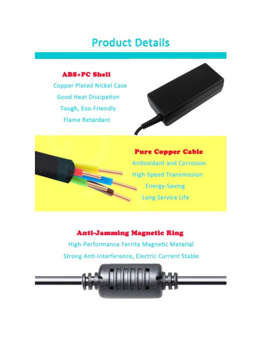 Cargador Laptop HP 45W Punta Redonda 4.5x3.0mm