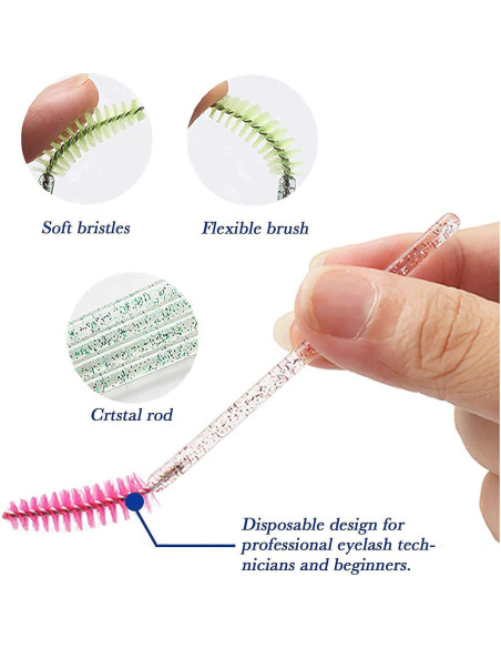 300 Cepillos Desechables GUMIKE para Pestañas y Cejas