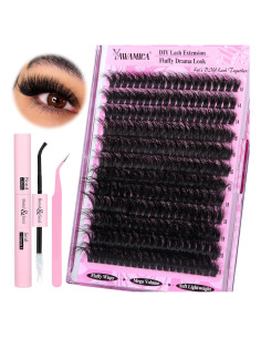 Kit de Extensión de Pestañas Yawamica 200D 14-20mm DIY