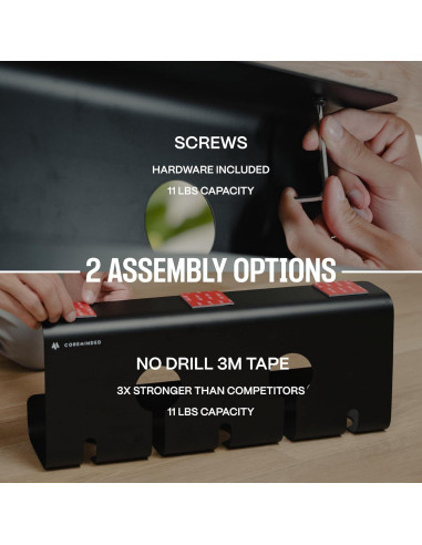 Bandeja de Cable COREMINDED Mediana - Organizador 2 Paquetes