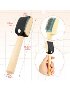 Cepillo para Zapatos de Baile Cosmos - 2 Pcs, Suede, 16.8 cm 2