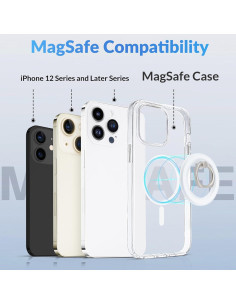 Soporte Magnético para Teléfono Metisinno MagSafe Blanco 2