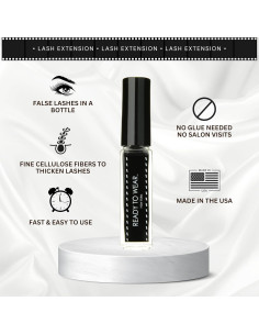 Extensión de Pestañas Ready To Wear - Fibras Secas 5 cm 2