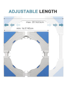 Base Rodante MAOPINER Ajustable para Lavadora y Refrigerador 2