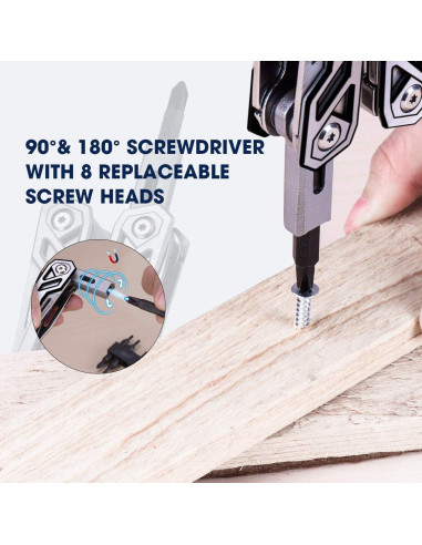 BIBURY Alicates Multiherramienta 21 en 1 Acero Inoxidable