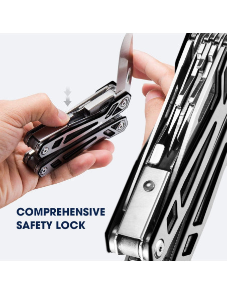 BIBURY Alicates Multiherramienta 21 en 1 Acero Inoxidable
