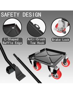 Carro de Muebles MYUEA 5 Ruedas 1572 kg Alta Resistencia 2