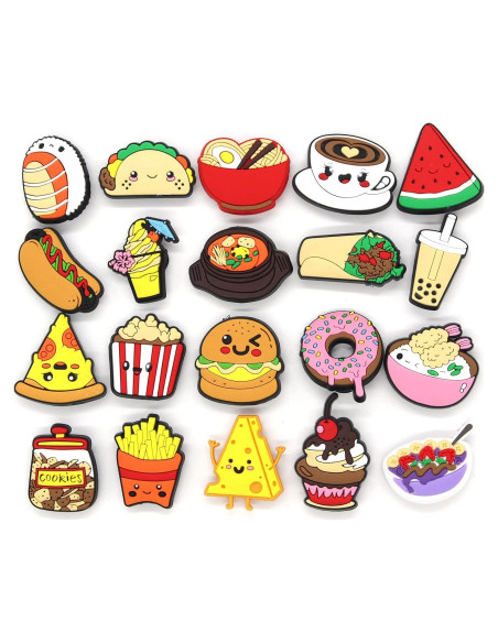 Encantadores Accesorios para Zapatos PVC Amarillo 20 Piezas