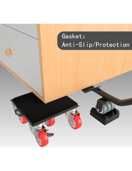 Carro de Muebles MYUEA 5 Ruedas 1572 kg Alta Resistencia