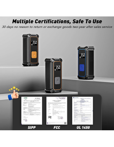 Compresor de Aire OlarHike TIC3V301 Portátil 150PSI