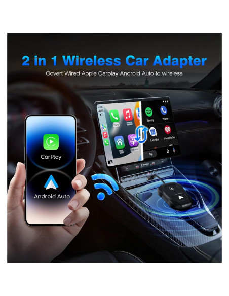 Adaptador Inalámbrico Carplay/Android Auto - THT-020-9 USB-C
