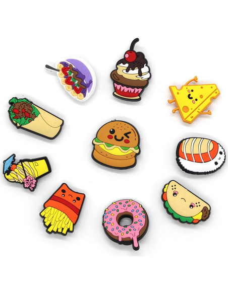 Encantadores Accesorios para Zapatos PVC Amarillo 20 Piezas