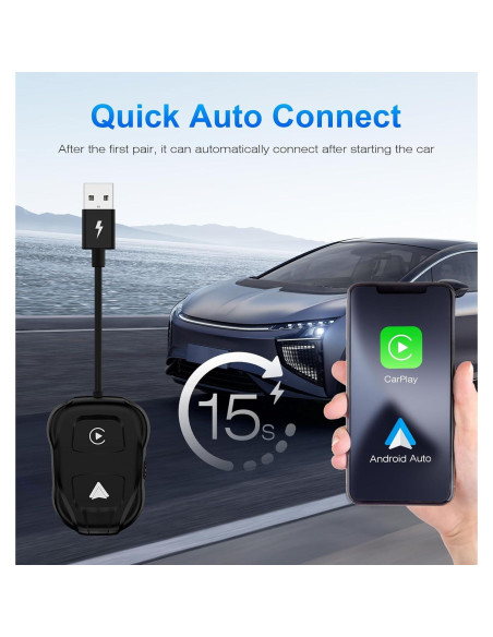Adaptador Inalámbrico Carplay/Android Auto - THT-020-9 USB-C