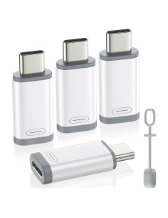 Adaptador Lightning a USB C MoKo 4 Pack para iPhone 15/16