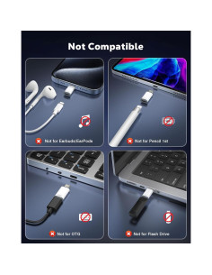 Adaptador Lightning a USB C MoKo 4 Pack para iPhone 15/16 2