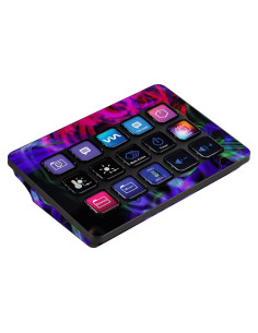 Piel Vinilo MightySkins para Elgato Stream Deck MK.2 - Salpicadura Neón