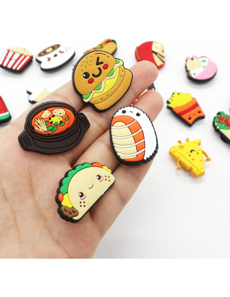 Encantadores Accesorios para Zapatos PVC Amarillo 20 Piezas