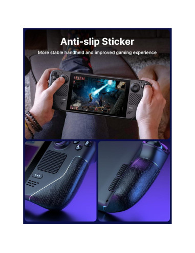 Juego de Calcomanías JSAUX para Steam Deck - Antideslizantes