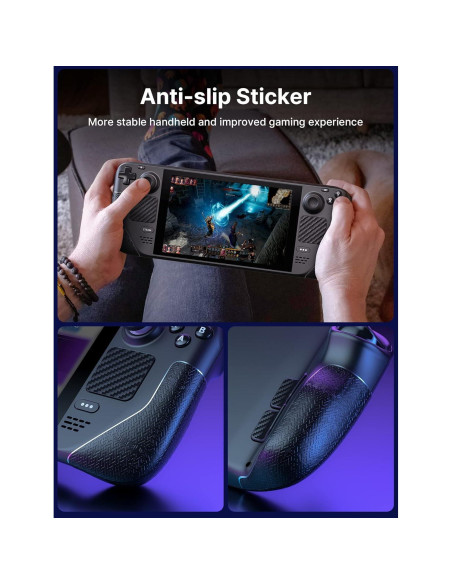 Juego de Calcomanías JSAUX para Steam Deck - Antideslizantes