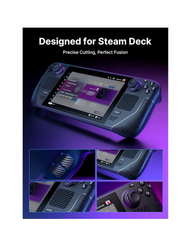 Juego de Calcomanías JSAUX para Steam Deck - Antideslizantes