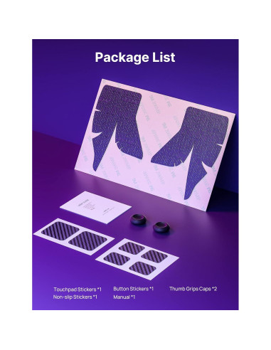 Juego de Calcomanías JSAUX para Steam Deck - Antideslizantes