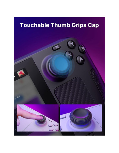 Juego de Calcomanías JSAUX para Steam Deck - Antideslizantes