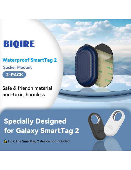 Funda Adhesiva QINZAC para Galaxy SmartTag 2 - Impermeable