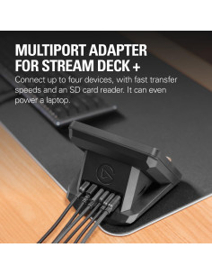 Hub USB Elgato para Stream Deck + 4 Puertos USB-C/A 2