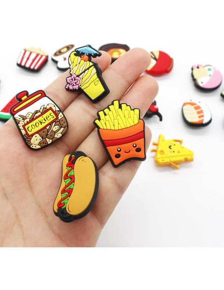 Encantadores Accesorios para Zapatos PVC Amarillo 20 Piezas