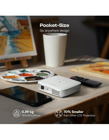 Proyector de Arte Caydo M1C DLP 4K Portátil 10-100 cm