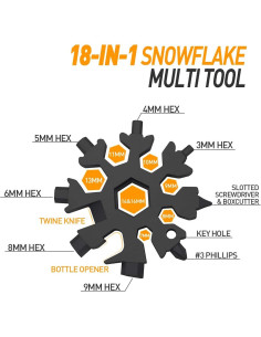Herramienta Multifuncional 18-en-1 Hinshark Copo de Nieve 2