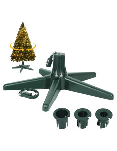 Soporte para Árbol de Navidad Blissun 360 Ajustable Verde