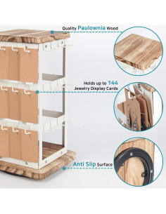 Exhibidor de Joyería J JACKCUBE DESIGN Vintage 48 Ganchos 2