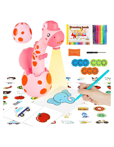 Proyector de Dibujo KETIEE Rosa con 72 Plantillas