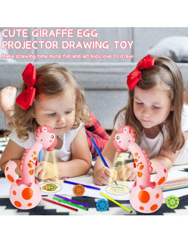 Proyector de Dibujo KETIEE Rosa con 72 Plantillas