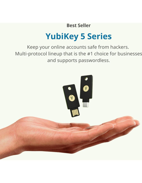YubiKey 5C - Llave de Seguridad USB-C para Autenticación