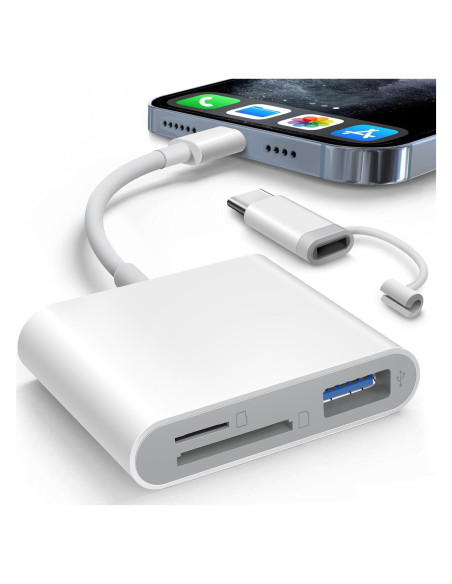 Lector de Tarjetas SD AkHolz para iPhone y iPad USB-C